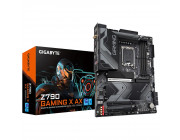 GIGABYTE Z790 GAMING X AX, Socket 1700, Intel® Z790 (14/13/12th Gen CPU), 19Phases, CPU graphics, HDMI, DP, Dual 4xDDR5-7600, 3xPCIe X16 5.0, 6xSATA3, RAID, 4xM.2 4.0, 2xPCIe X1, Realtek ALC1220-VB/SPDIF, 2.5GbE LAN, WiFi6E/BT, 1xUSB-C 3.2Gen2x2, 3xUSB3.2